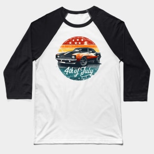 4th Of July - Camaro Baseball T-Shirt